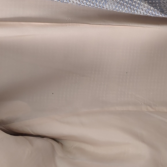 Liz Claiborne 90s tweed grey light blue oversize blazer 12 - Picture 4 of 6